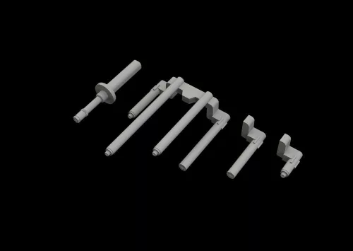 Eduard Accessories P-38J gun barrels PRINT for TAMIYA - 3D nyomtatott fegyvercsövek