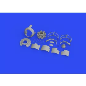   Eduard Accessories F4F-3 engine early PRINT 1/48 for EDUARD - 3D nyomtatott motorkészlet