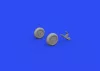 Eduard Accessories A6M wheels w/smooth tire for EDUARD - kerékkészlet