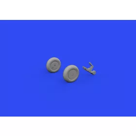   Eduard Accessories A6M wheels w/smooth tire for EDUARD - kerékkészlet