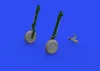 Eduard Accessories A6M wheels w/smooth tire for EDUARD - kerékkészlet