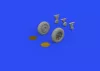 Eduard Accessories F4F-4 wheels late for EDUARD - kerékkészlet