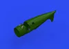 Eduard Accessories F4F-4 exhausts PRINT for EDUARD - 3D nyomtatott kipufogócsonkok