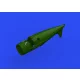 Eduard Accessories F4F-4 exhausts PRINT for EDUARD - 3D nyomtatott kipufogócsonkok