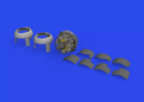 Eduard Accessories F4F-3 engine mid PRINT 1/48 EDUARD - 3D nyomtatott motorkészlet