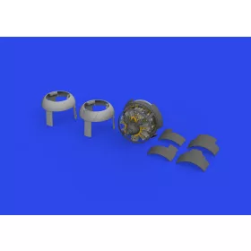   Eduard Accessories F4F-3 engine late PRINT 1/48 EDUARD - 3D nyomtatott motorkészlet