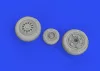 Eduard Accessories F-16C wheels late 1/48 for KINETIC - kerékkészlet