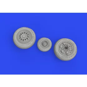   Eduard Accessories F-16C wheels late 1/48 for KINETIC - kerékkészlet