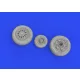 Eduard Accessories F-16C wheels late 1/48 for KINETIC - kerékkészlet
