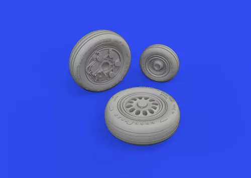 Eduard Accessories F-16C wheels late 1/48 for KINETIC - kerékkészlet