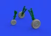 Eduard Accessories F-16C wheels late 1/48 for KINETIC - kerékkészlet