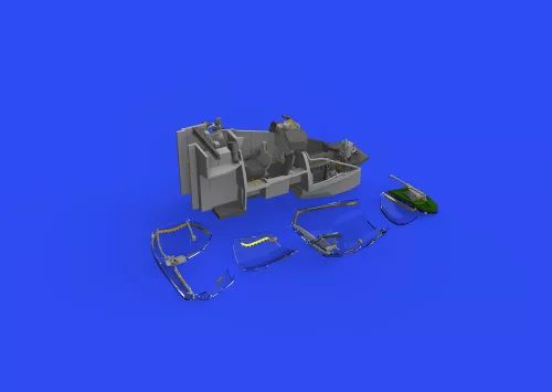 Eduard Accessories Mi-24V cockpit black (Mi-35) PRINT & SPACE 1/48 EDUARD/ZVEZDA - cockpit-feljavító készlet (PRINT & SPACE)