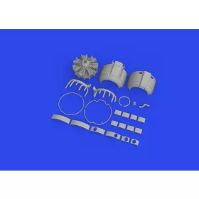   Eduard Accessories A6M2-N Rufe engine complete PRINT 1/48 EDUARD - 3D nyomtatott motorkészlet