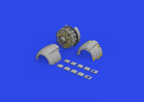 Eduard Accessories A6M2-N Rufe engine complete PRINT 1/48 EDUARD - 3D nyomtatott motorkészlet