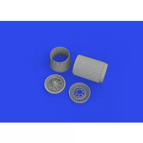   Eduard Accessories F-16 exhaust nozzle P&W F100 PRINT 1/48 KINETIC - 3D nyomtatott hajtómű-fúvócső