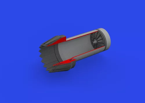 Eduard Accessories F-35A exhaust nozzle PRINT 1/48 TAMIYA - 3D nyomtatott hajtómű-fúvócső