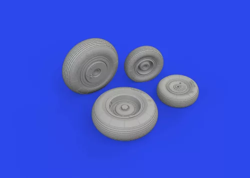 Eduard Accessories Mi-8MT wheels 1/48 ZVEZDA - kerékkészlet