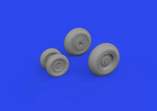 Eduard Accessories Mi-8MT wheels 1/48 ZVEZDA - kerékkészlet