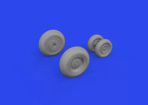 Eduard Accessories Mi-8MT wheels 1/48 ZVEZDA - kerékkészlet