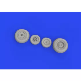   Eduard Accessories Mi-8MT wheels 1/48 TRUMPETER - kerékkészlet