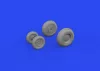 Eduard Accessories Mi-8MT wheels 1/48 TRUMPETER - kerékkészlet