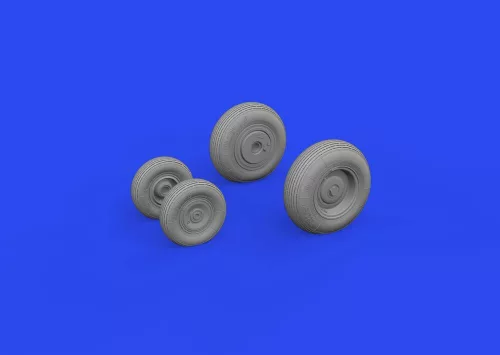 Eduard Accessories Mi-8MT wheels 1/48 TRUMPETER - kerékkészlet