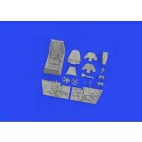   Eduard Accessories Bf 109F cockpit PRINT 1/48 EDUARD - cockpitkészlet