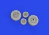 Eduard Accessories F-4E wheels 1/48 MENG - kerékkészlet
