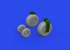 Eduard Accessories F-4E wheels 1/48 MENG - kerékkészlet