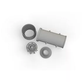   Eduard Accessories F-104A/C exhaust nozzle PRINT 1/48 KINETIC / EDUARD - 3D nyomtatott hajtómű-fúvócső