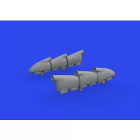   Eduard Accessories Hurricane Mk.I exhaust stacks PRINT 1/48 HOBBY BOSS - 3D nyomtatott kipufogócsonkok