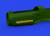 Eduard Accessories Bf 109K-4 exhaust stacks PRINT 1/48 EDUARD - 3D nyomtatott kipufogócsonkok