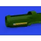 Eduard Accessories Bf 109K-4 exhaust stacks PRINT 1/48 EDUARD - 3D nyomtatott kipufogócsonkok
