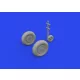 Eduard Accessories Bf 109K-4 wheels 1/48 EDUARD - kerékkészlet