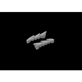   Eduard Accessories Hurricane Mk.II exhaust rounded PRINT 1/48 ARMA HOBBY - 3D nyomtatott kipufogócsonkok