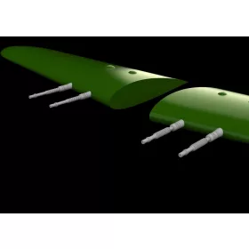   Eduard Accessories Hurricane Mk.IIc gun barrels PRINT 1/48 ARMA HOBBY - 3D nyomtatott fegyvercsövek