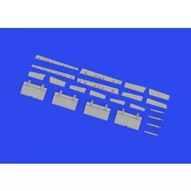   Eduard Accessories Su-25 flaps and slats PRINT 1/48 ZVEZDA - fékszárnyak és orrsegédszárnyak – kormányfelület-részletező készlet