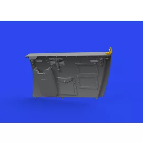   Eduard Accessories Hurricane Mk.II cockpit door PRINT 1/48 ARMA HOBBY - Hurricane Mk.II – 3D nyomtatott cockpitajtó, Arma Hobby maketthez