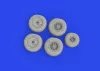 Eduard Accessories Sea King wheels 1/48 AIRFIX - kerékkészlet
