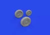 Eduard Accessories J-35 Draken wheels Type 1 1/48 HASEGAWA - kerékkészlet