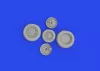 Eduard Accessories J-35 Draken wheels Type 1 1/48 HASEGAWA - kerékkészlet