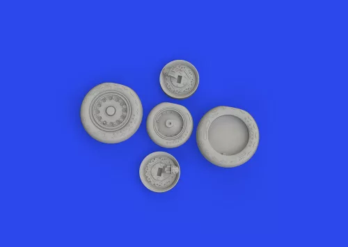 Eduard Accessories J-35 Draken wheels Type 1 1/48 HASEGAWA - kerékkészlet