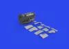 Eduard Accessories P-38J left engine PRINT 1/48 TAMIYA - bal oldali 3D nyomtatott motorkészlet