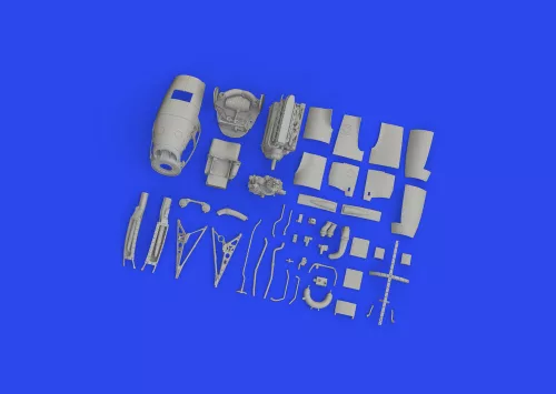 Eduard Accessories P-38J left engine PRINT 1/48 TAMIYA - bal oldali 3D nyomtatott motorkészlet