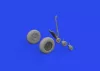 Eduard Accessories TBF/TBM wheels w/pattern 1/48 ACADEMY - kerékkészlet