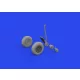 Eduard Accessories TBF/TBM wheels w/pattern 1/48 ACADEMY - kerékkészlet