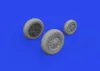 Eduard Accessories J-35 Draken wheels Type 2 1/48 HASEGAWA - kerékkészlet