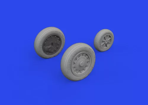 Eduard Accessories J-35 Draken wheels Type 2 1/48 HASEGAWA - kerékkészlet