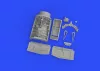 Eduard Accessories F-16C wheel bays early PRINT 1/48 KINETIC - futóműakna-részletező készlet