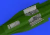 Eduard Accessories F-16C wheel bays early PRINT 1/48 KINETIC - futóműakna-részletező készlet